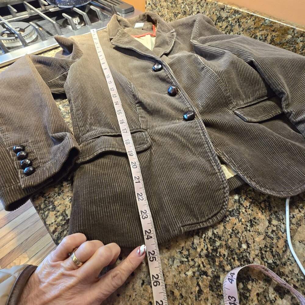 J Crew Brown Corduroy Jacket, size XL, EUC. *** Snowing Not Spotted - Picture 4 of 11